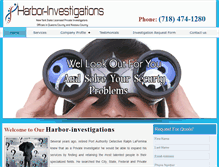 Tablet Screenshot of harbor-investigations.net